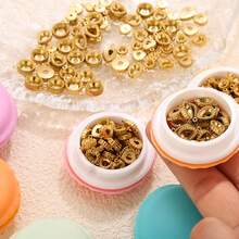 Exquisite Packaging 10pcs 304 Stainless Steel 18K Gold-Plated Multi-Style Double-Hole Pendant Bases And Settings DIY Charm Jewellery Necklace And Bracelet Making Accessories Women's Stainless Steel Jewellery Handmade Components - Pendant Base - View 4