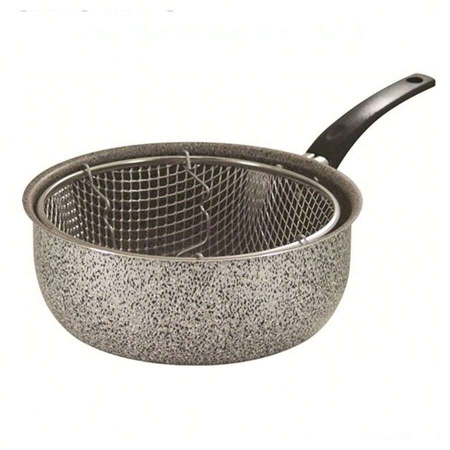 OISE ART STORE Pentola Friggitrice In Alluminio Rivestimento Antiaderente Da 24 Cm Con Manico 036640m - - Multicolore - Visualizzare 1