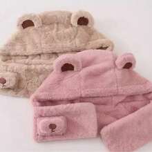 one  Poliéster    bobble hat  fall and winter style - Rosa - Ver 3