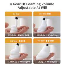 Black Foaming Touchless Automatic Soap Dispenser – 500ml Hand Soap Dispenser, Wall-Mountable & Countertop, USB Rechargeable, Adjustable Foam Volume, Waterproof, Perfect For Home, Small Offices, Kids & Pet Care, Stylish Daily Use & Gift Option - 黑色泡沫 - 查看 6