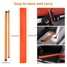 GCCSJ Height Measuring Stick,20FT Load Height Measuring Stick, Metric& Imperial, Sturdy Fiberglass Truck Height Stick With Adjustable Pole,Professional Non-Conductive Truck Height Measuring Stick For Trucks Car Haulers Trailer - A - View 8