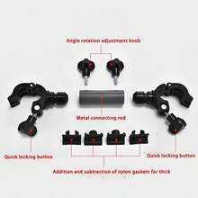 Supporto ombrellone regolabile e ruotabile in lega di alluminio per sedia da pesca, accessori per supporto da pesca per barca da esterno - A - Visualizzare 6