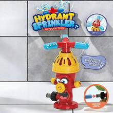 Outdoor Children's Water Spray Toys, Children's Lawn Sprinkler, Fire Hydrant Water Sprayer Toys, Garden Water Toys With Rotating Nozzles, Interactive Outdoor Gifts Suitable For Boys And Girls - 彩色 - 查看 2