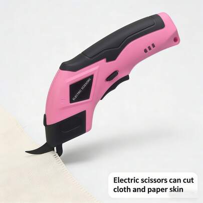 1pc Portable Electric Fabric Scissors, USB Rechargeable Electric Shears, Suitable For Home Sewing, Craft Projects And Industrial Fabric Trimming
