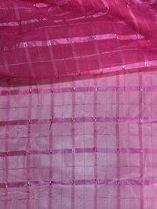 Voile Fabric Checkered Curtain | Checkered Voile - Curtains, General Decorations - Pink Pink 55 - View 1