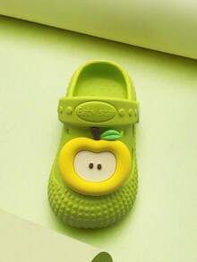 1双男女通用婴儿/幼儿卡通图案防滑平底休闲透气凉鞋，适合春夏穿着 - 綠色 - 查看 5