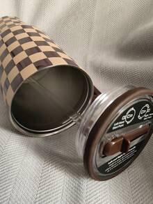 HYDROJUGs Traveler 40oz / 1183ml Autumn Checkers Large Capacity Stainless Steel Water Bottle With Straw. With The Straw Down, Equipped With A Flip-Straw Lid For Smooth Sipping. It Is Very Suitable For Both Hot And Cold Drinks, Coffee, Tea, And Water. Perfect For Students And Office Workers, Sports, Outdoor Activities, Camping, Traveling. Gifts For Lovers, Girlfriends, Boyfriends, Friends, Family Members, Sisters, Brothers, Classmates, Students. Birthday Gift, Festival Gift. - 秋季跳棋 - 查看 3