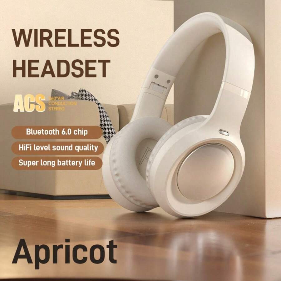 无线耳机，头戴式耳机，电竞音乐耳机，2026新款ENC降噪耳机 - 个性化空间音频，USB-C无损音频，兼容和安卓设备，电池续航时间长达35小时 - 均碼 - 查看 1