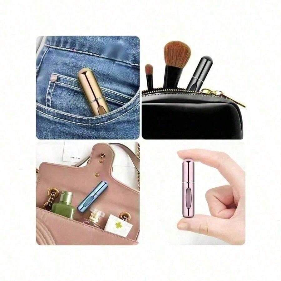1 Piece, Small And Portable Mini Perfume Spray Bottle Set - Refillable Travel Size Perfume Spray, Easy To Touch Up During The Journey - Very Suitable For Putting Your Favorite Perfume In Your Wallet, Pocket, Fitness Bag, And When Traveling Or Shopping - Leak Proof And Easy To Fill, Very Suitable For Parties And Daily Use, Is An Ideal Homecoming Perfume Bottle That Is Easy To Carry. - Màu ngẫu nhiên - Xem 1