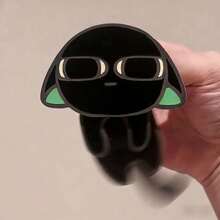 New Luo Xiaohei The Animation 2 Movie Peripheral Genius Little Cat Luo Xiaohei Shaking Acrylic Keychain Pendant - Multicolor - View 3