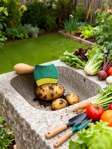 Double-Sided High Absorbency Sponge Magic Cleaning Pot Brush, Rust Removal Sponge Cleaning Brush, Kitchen Cleaning Tool - One Size Fits All - View 4