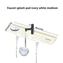 1pc Silicone Faucet Splash Guard, Kitchen Sink Non-Slip Mat, Soap Dish Holder, Bathroom Countertop Protector, Splash Guard, Multi-Function Sink Organizer | Silicone, Kitchen Sink Splash Cover - Multicolor - View 7