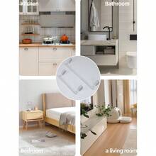 1Piece White Rod Towel Rack Wardrobe Back Door Type Hanging Towel Rod - White - View 4
