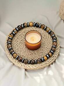 Fashion Stone Beaded Bracelet 6mm Tiger Eyes & Agate Bracelet Confidence, Protection, Courage, Focus, Grounding,Yoga Meditation Jewelry Gift For Women Men Pulseira - Multicolor - View 2