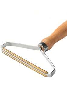 1/2/4件装手动除毛器剃毛器羊毛衫衣物绒毛刷木柄织物剃毛器宠物毛发去除器绒毛清洗器清洁片 - 木柄式 - 查看 11