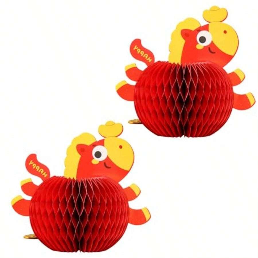 2 Piezas De Adorno Pble De Con ma De Caballo ración De Fiesta De Año Nuevo Cino Para Estante De Exibición De Escrito De Oficina ración Pble De Para Festival - A - Ver 1