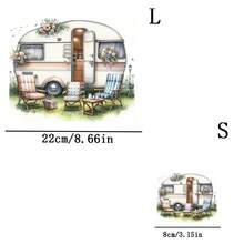 1pc/2pcs/3pcs Camper Van Heat Transfer Patches, Iron-On And Washable, Applicable To T-Shirts, Jeans, Sweaters, Handbags, Pillows, Cushions. Queen - 3PCS-s - View 4