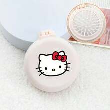 SANRIO 1件套可折叠便携镜按摩梳套装，可爱口袋大小旅行美发梳带镜子，便携式化妆护发配件 - 送给女孩和粉丝的完美礼物 - 彩色 - 查看 4