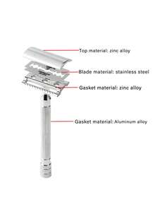 Men's Safety Razor, Barber Razor, Classic Manual Double-Edged Razor For Shaving - A - View 7