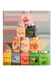 Exfoliante corporal de frutas vegetales de 500 g para limpieza profunda, exfoliación y suavizado de la piel; exfoliante de sales de baño - Manzanilla - Ver 8