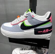 Nike Women's AF1 Air Force 1 Retro Sneakers, Casual Shoes - Blue and White - View 11