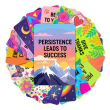 18张自我鼓励卡片 - 跨境优雅手绘插画风格，简约、积极向上、充满励志文字 - 彩色 - 查看 1