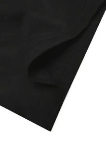 Dark Hard Core Wind! Back Thorn Pattern Full Printed Men's T-Shirt Loose Shoulder  Unique Street Hipster Exclusive Short Sleeve - Black - View 6