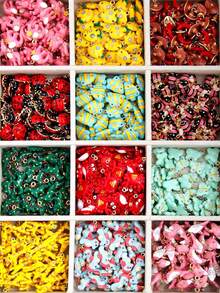 3/6/9/12个随机可爱水果海洋主题吊坠饰品，2D/3D DIY项链、耳环、手链配件 - 3D動物 - 查看 3