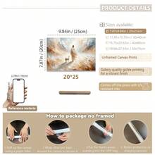 1pc Framed Canvas Poster, Religious Art Theme, Depicting God Leaving The Ninety-Nine Sheep To Find The Lost Lamb. Ideal Decor For Bedroom, Living Room And Hallway, Can Serve As Wall Art Or Seasonal Decoration To Add A Wintry Ambiance To Any Space. Jesus Themed Decorative Painting, Home Decor Poster, Room Decoration, Housewarming Gift. - Multicolor - View 16