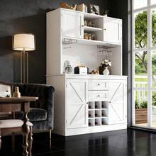 Buffets & Sideboards - White + MDF+Metal - View 1
