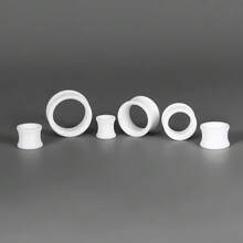 12个/8个装 细圆朋克风 8-19mm PLA耳扩，简约时尚个性化耳塞穿刺饰品 女士新款 - round - 查看 8