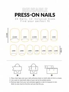 24pcs Press On Nails Red French Nails Y2k Nails Medium Square Fashion Ombre Glossy Geometric Stripes Foil Print Pattern Simple Style Reusable Press On Acrylic Nails Fake Nails Supplies Free Of 24 Pieces Of Jelly Tabs And A Mini File - Burgundy - View 5