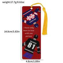 Ice Hockey CP Theme Acrylic Bookmark - Stadium Elements+Romantic Text Reading Mark Sports Love Readers, Cultural And Creative Enthusiasts First Choice. - Rectangle - View 13