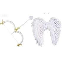 4pcs Cupid Valentine's Day Costume Set, Including Red Wings, Bow & Arrow, Headband And Glasses, Suitable For Holiday Role Play, Photo Props, Birthday Gifts, Romantic Decor, Special Nights, Anniversary Decor, Valentine's Day Party Supplies, Valentine's Day Costume Accessories, Unisex, Also Suitable For Singles Valentine's Day Party - Multicolor - View 16