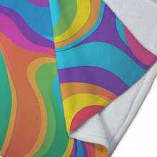 Frazada de Flannel Ultra Suave  Calientita, Ligera y Cómoda Ideal para Cama, Sofá y Viaje Diseños abstractos - Multicolor - Ver 2