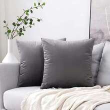 1个天鹅绒奢华枕套，哑光优雅质感，适用于沙发和卧室（不含枕芯） - 1PC - 查看 13