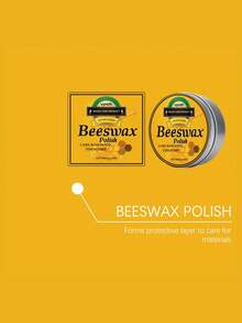 Beeswax Polish, Furniture & Flooring Scratch Repair, Renewal & Shine Maintenance Care - 100g - View 5