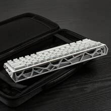 Customized Keyboard RT60 Hollow PC Shell Compatible With GH60 Magnetic Axis - White - View 4
