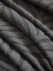 1pc Thickened Elastic Leaf Pattern Sofa Skirt, Ruffled Design, Dust-Proof And Dirt-Resistant Sofa Slipcover, Suitable For Bench, Living Room Sofa, Living Room Furniture, Machine Washable, Dry Cleanable - Dark Grey - View 10