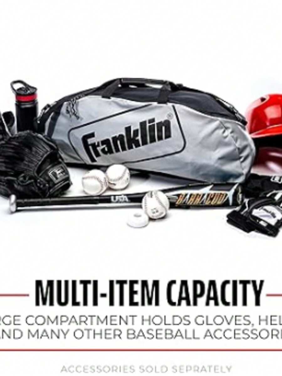 Franklin Sports Junior Bolsa para Equipo - Gris Claro - Ver 1