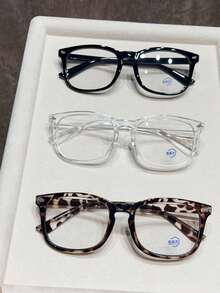 1/3pcs Anti-Blue Light Glasses, Suitable For Computer Reading/Gaming/TV/Mobile, Unisex, Relieve Eye Fatigue, Multiple Colors Available (Black Glasses, Leopard Print Glasses, Transparent Glasses, Etc.) - Nhiều màu - Xem 8