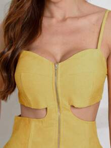 TETE FASHION SHORT JUMPSUIT TAILORED - 瑪切薩黃 - 查看 2