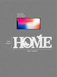 1件 白色蝴蝶鏤空 HOME 3D字母桌面擺飾，室內桌面溫馨裝飾字母牌，奶油風新家玄關桌面裝飾，餐桌展示，連體字母擺件，適用於居家、婚禮、週年紀念、派對裝飾，風格攝影道具 - 白色 - 查看 6