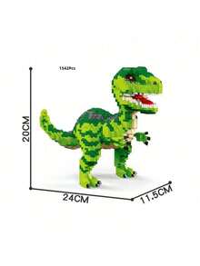 1542 Stücke Rote Papagei Micro Mini Baustein Set: 3D Montage Modell. Mit süßen und lebendigen Formen, es beinhaltet rote Papageien, Eulen, Tyrannosaurier und Velociraptoren. Ideal für Tierliebhaber, dieses Set kann die Reaktionsfähigkeit verbessern, Geduld trainieren und die Fingerfertigkeit schulen. Es ist eine perfekte Wahl für Heimdekoration, Geburtstags- und Festgeschenke. - Verschiedenfarbig - Übersicht 17