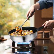 12pcs Stainless Steel Cookware Set With Non-Stick Coating And Glass Lids - Stainless Steel  Saucepan Stock Pot Set, Kitchen Induction CookwareIncludes Pots & Pans For All Cooking Needs, Ergonomic Handles, Perfect For Home & Restaurant Use - 銀色 - 查看 4