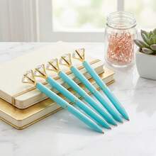 [Customized] Engraved Diamond Ballpoint Pen, Metal Crystal Pen, Ins Style High-Quality Stationery, Creative DIY Engraved Name/LOGO, Suitable For Wedding, Teacher's Day, Graduation, Birthday, Christmas, Business Meetings, Opening Ceremonies, Practical And Exclusive Customized Wholesale Gifts - Sets - View 27