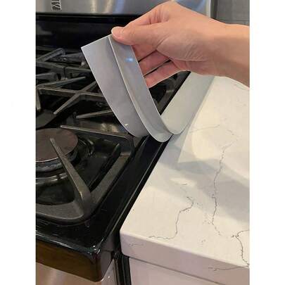 2PCS Organic Silicon High Temperature Resistant Kitchen Gap Strip, Oil And Dirt Resistant Gas Stove Gap Soft Sealing Strip Silicone Gap Plug Kitchen Stove Counter Gap Cover - Flexible Stove Space Filler