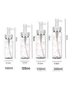 100ml/120ml/150ml/200ml Transparent Acrylic Pump Bottle With Bow Decor, Suitable For Water-Based Lotions, Cosmetics And Toners, Ideal For Travel And Business Use, Refillable Lotion Dispenser - Multicolor - View 8