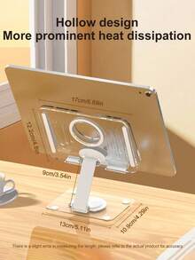 Soporte ajustable para tableta: Soporte de escritorio giratorio 360°, compatible con iPad (4-12.9 pulgadas), compatible con tabletas y teléfonos , plegable, adecuado para el hogar y la oficina - Multicolor - Ver 4