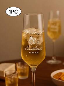 1/4/8 miếng dán nhãn pha lê tùy chỉnh cho đám cưới, in chữ theo yêu cầu, nhãn dán pha lê cho ly sâm panh trong đám cưới và tiệc tùng, quà tặng đám cưới cho cô dâu và chú rể. - A - Xem 22